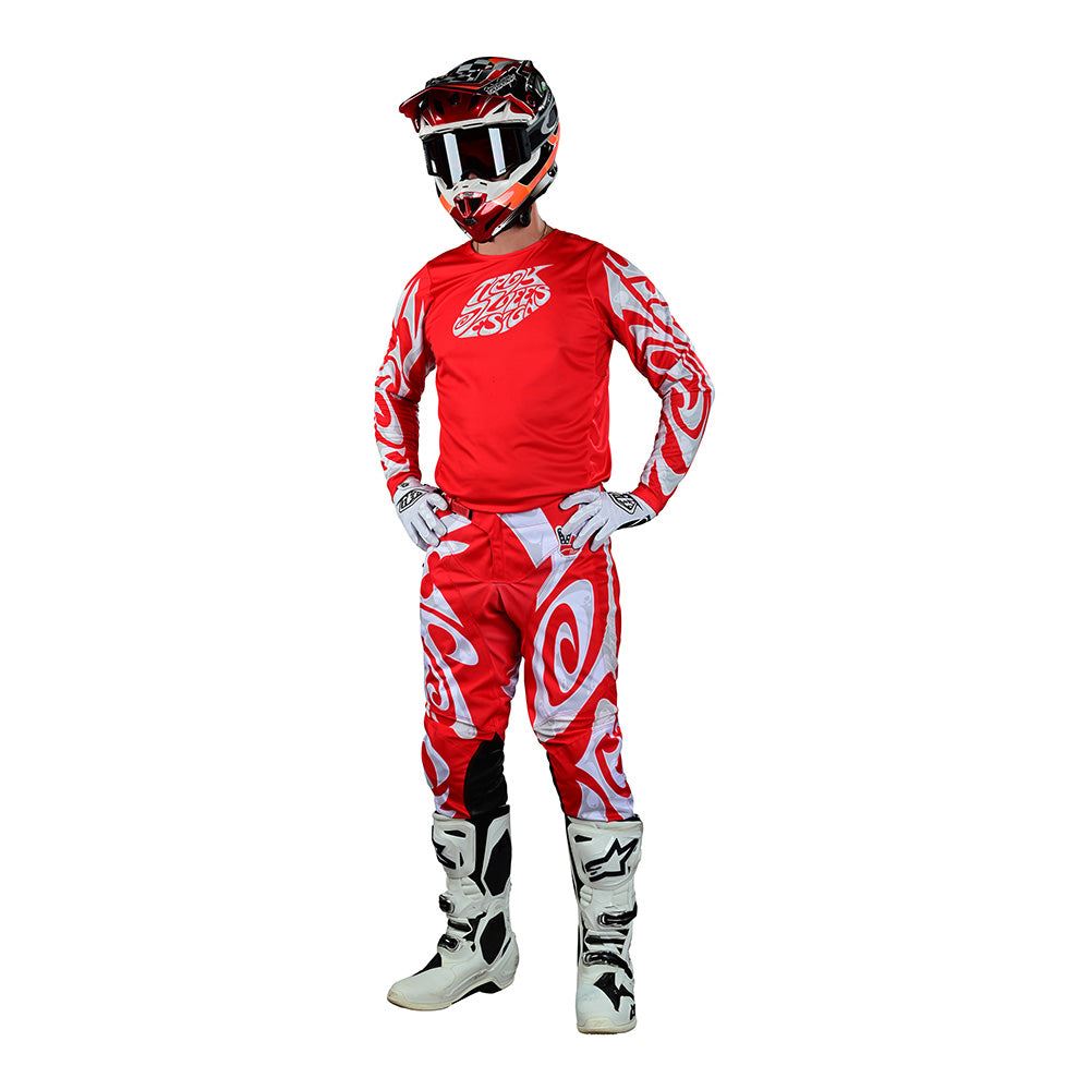 Troy Lee Designs 2024 Motocross Combo Kit GP Pro Hazy Friday Red White